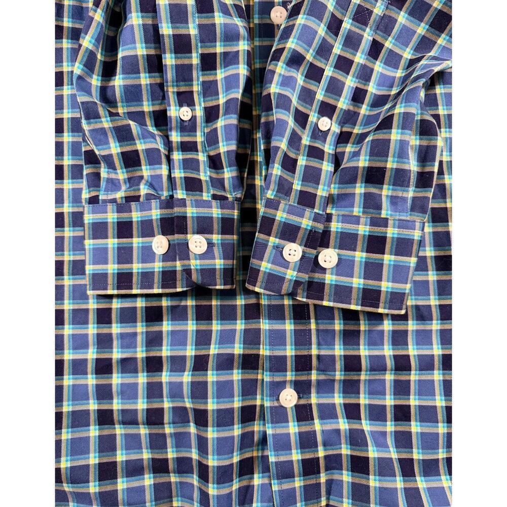 Duluth Trading Co. Wrinkle Fighter Long Sleeve Plaid Shirt Size Large Tall - Picture 6 of 10